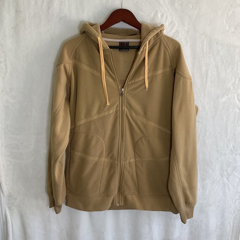Final Score Sports Collection Corduroy Jacket Large Full Zip Hooded